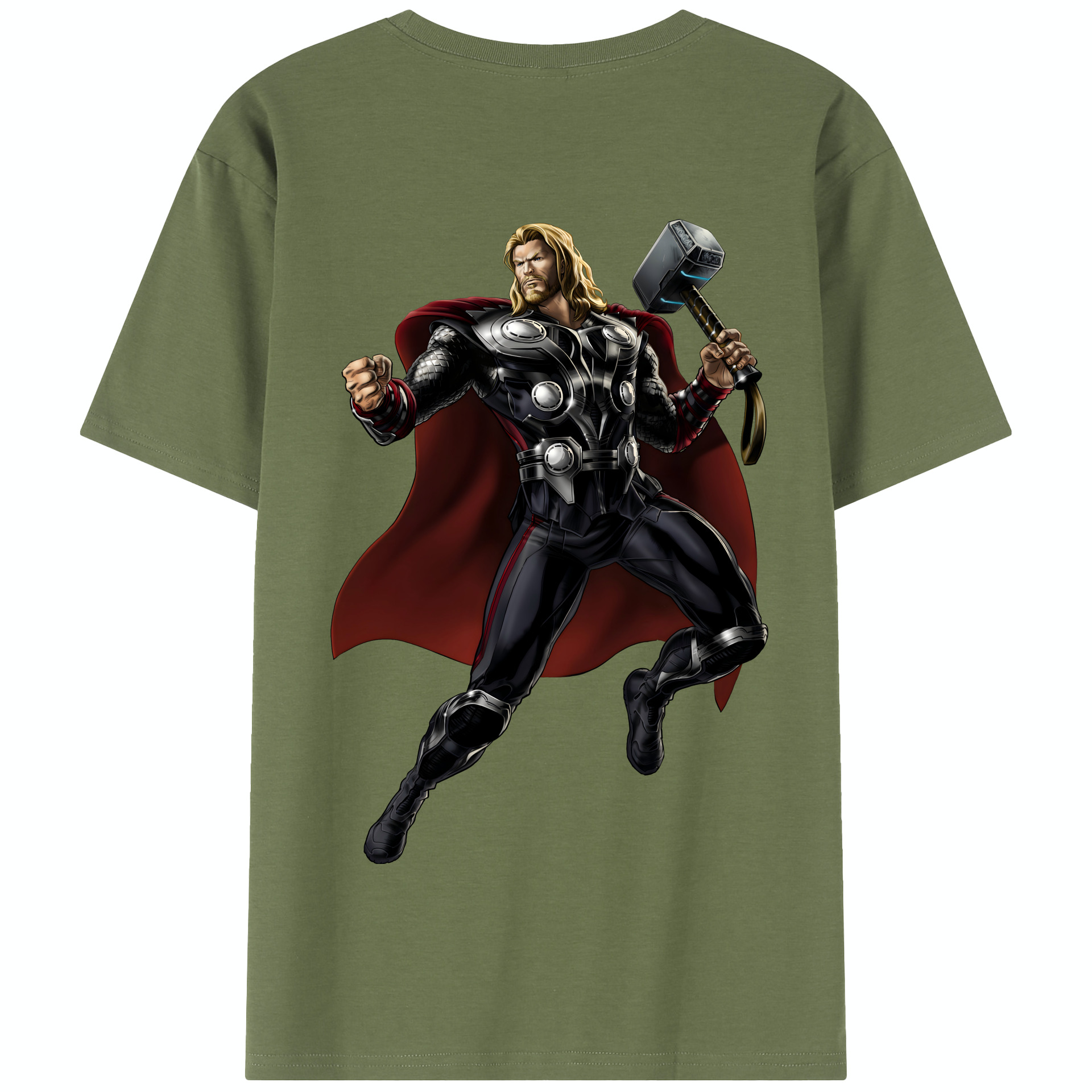 （画像用） アベンジャーズ The Avengers 綿100％半袖Tシャツ（背面プリント）